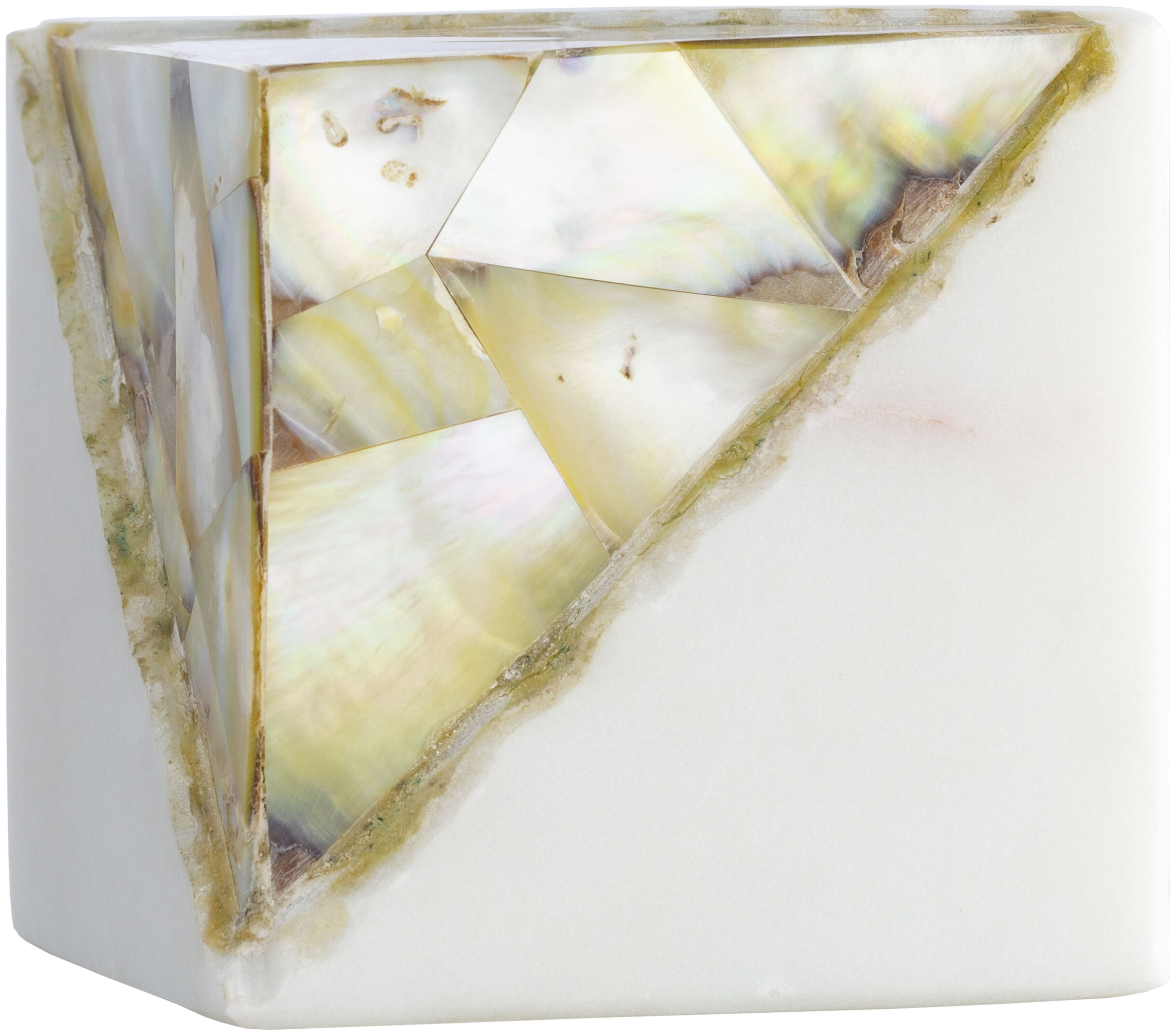 Gilt Light Grey Paperweight