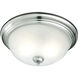 Harmony 1 Light 12 inch Brushed Nickel Flush Mount Ceiling Light