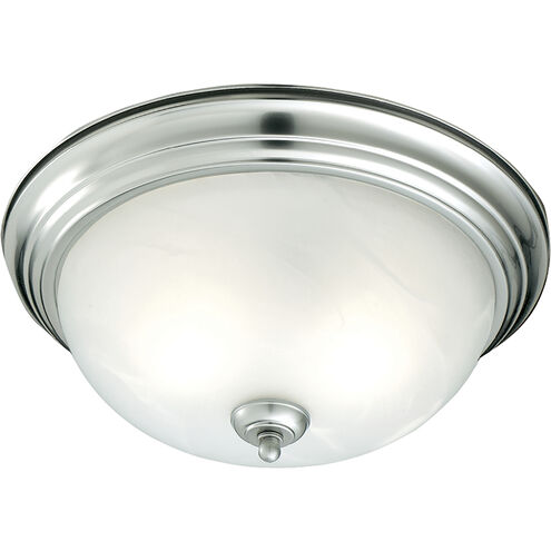 Ceiling Essentials 1 Light 12 inch Brushed Nickel Flush Mount Ceiling Light