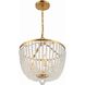 Rylee 4 Light 16.5 inch Antique Gold Chandelier Ceiling Light