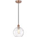 Edison Athens Water Glass LED 8 inch Antique Copper Mini Pendant Ceiling Light