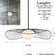 Langley 1 Light 24 inch Dark Matte Black Pendant Ceiling Light