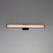 Rail LED 24 inch Black Bath Vanity Wall Light