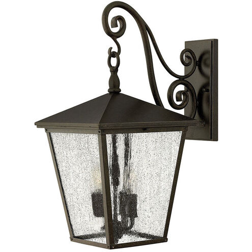 Heritage Trellis Outdoor Wall Mount Lantern in Regency Bronze, Large