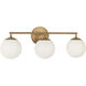 Nube LED 23.63 inch Satin Brass Vanity Light Wall Light