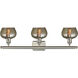 Ballston Fenton LED 26 inch Brushed Satin Nickel Bath Vanity Light Wall Light in Mercury Glass, Ballston
