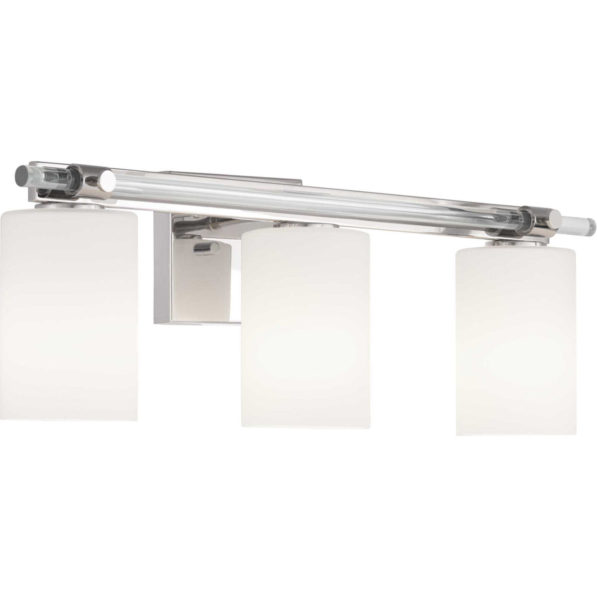 Lisbon 3 Light 24 inch Polished Nickel Bath Vanity Wall Light, Design Series