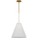 AERIN Remy 1 Light 16 inch Burnished Brass Pendant Ceiling Light