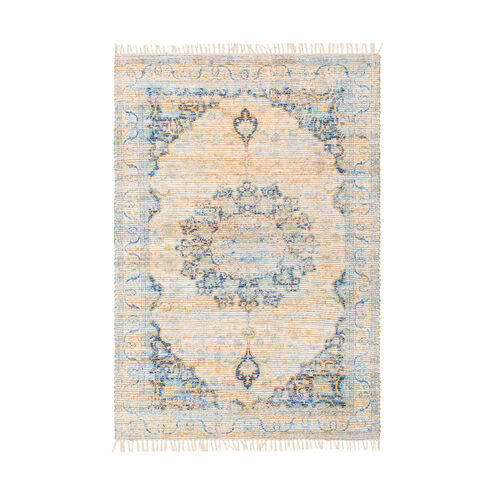 Nelson 90 X 60 inch Dark Blue/White/Khaki/Aqua/Saffron Rugs