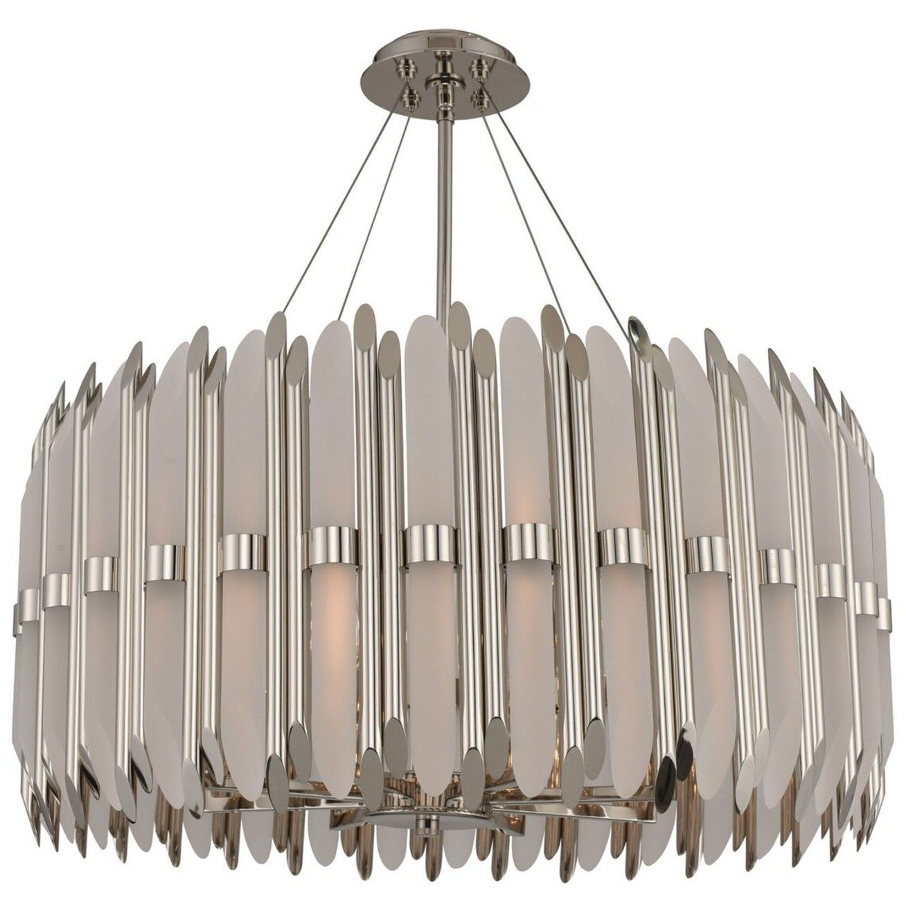 Massina 8 Light 28 inch Polished Nickel Pendant Ceiling Light