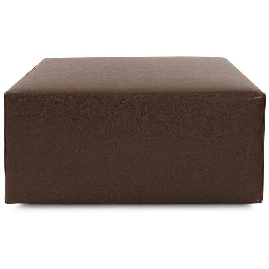 Universal 18 inch Pecan Ottoman, 36in Square, The Avanti Collection