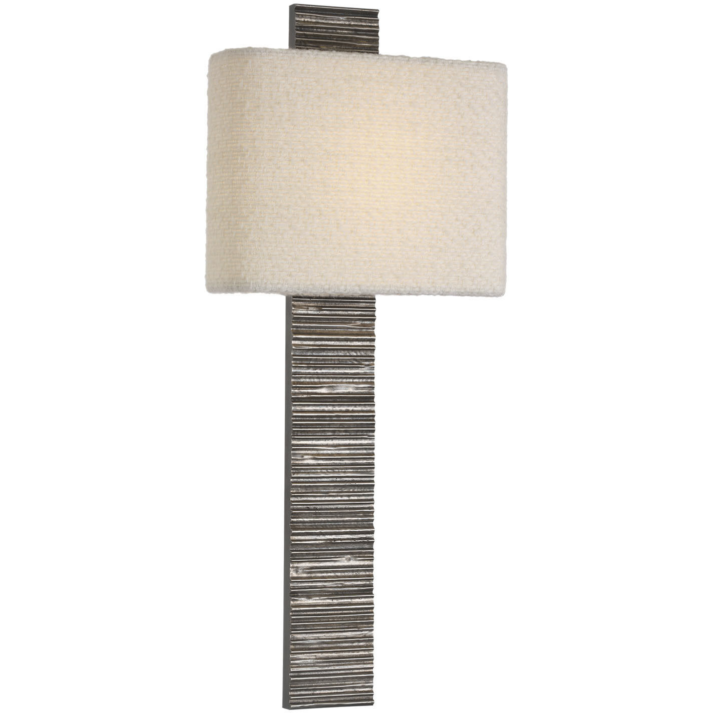 Anne-Marie Barton Fumar Tail Sconce Wall Light in Ridged Graphite