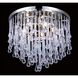 Hollywood Blvd. LED 16 inch Polished Nickel and Clear Glass Tear Drops Flush Mount Ceiling Light