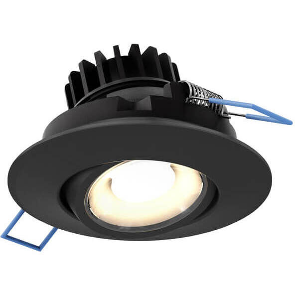 Scope Black 8.00 watt LED Directional in Color Temperature Changing, Recessed Gimbal Light