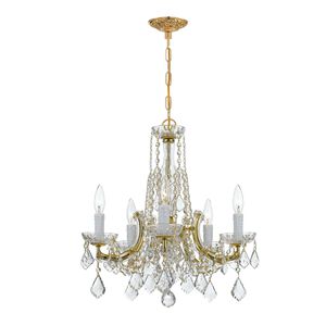 Maria Theresa 5 Light 20 inch Gold Chandelier Ceiling Light