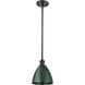 Ballston Plymouth Dome LED 7.5 inch Matte Black Pendant Ceiling Light in Matte Green