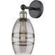 Edison Vaz 1 Light 5.88 inch Black Antique Brass Sconce Wall Light