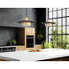 Ludo LED 12 inch Matte Black and Modern Gold Pendant Ceiling Light