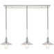 Etude 3 Light 42 inch Chrome Pendant Ceiling Light