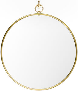 Globes 35.5 X 31.5 inch Light Grey Mirror, Round