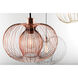 Jasmine 1 Light 12 inch Polished Copper Pendant Ceiling Light