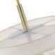 Monroe 5 Light 24 inch Antique Brass Pendant Chandelier Ceiling Light