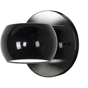 Flux Wall Sconce Wall Light in Gloss Black
