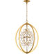 Canada 4 Light 18 inch Antique Brass Chandelier Ceiling Light
