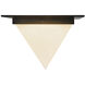 Mineral 1 Light 11.13 inch Urban Bronze and Alabaster Flush Mount Ceiling Light in Alabaster Shade