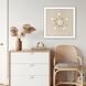 Waterside Collection Lacquered White Wood Shadow Box Style Framed Art