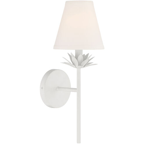 Vintage 1 Light 6 inch White Wall Sconce Wall Light