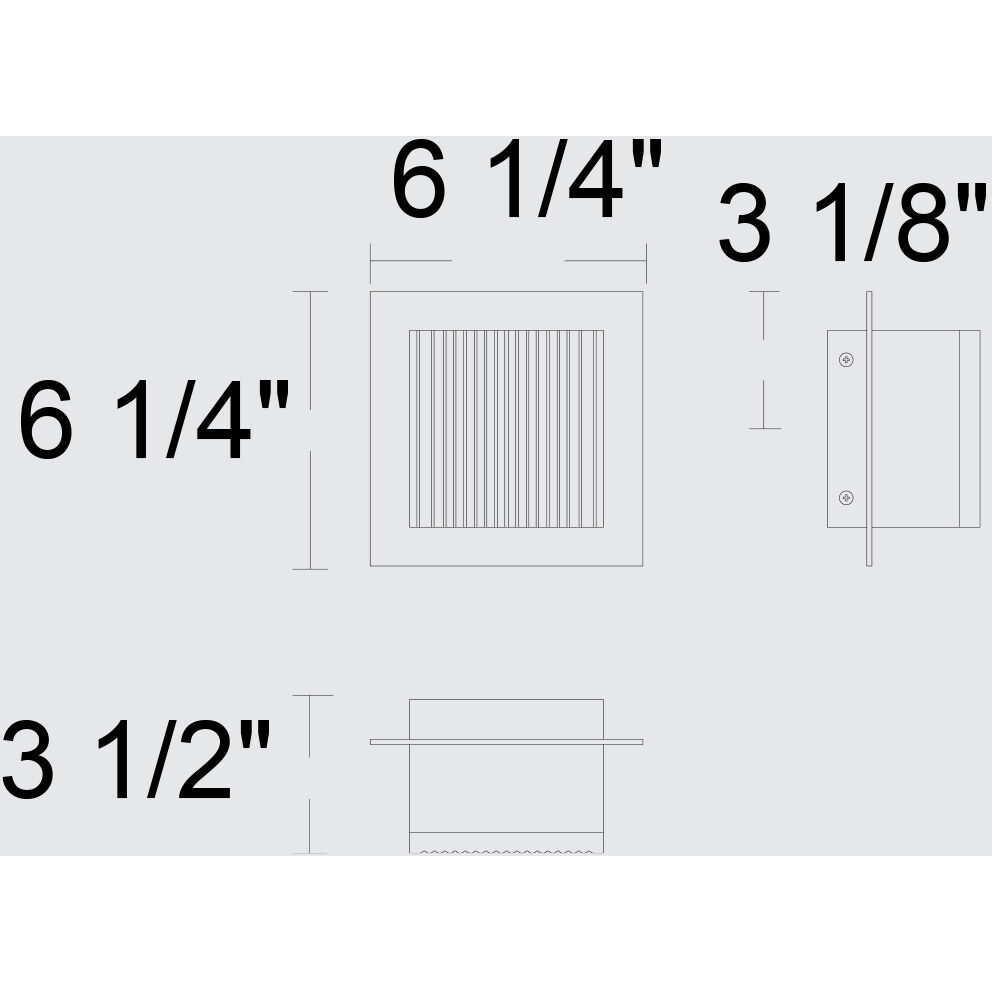 Miami LED 6.25 inch Sand Black Outdoor Wall Sconce