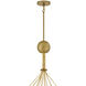 Lisa McDennon Skye 18 Light 53.25 inch Heritage Brass Chandelier Ceiling Light in Heritage Brass / Cased Opal, Multi Tier