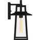 Devonport 1 Light 16 inch Matte Black Outdoor Wall Lantern