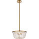 Gianna 3 Light 13 inch Brass Pendant Ceiling Light