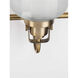 Archie 4 Light 35.5 inch Vintage Brass Bath Vanity Wall Light