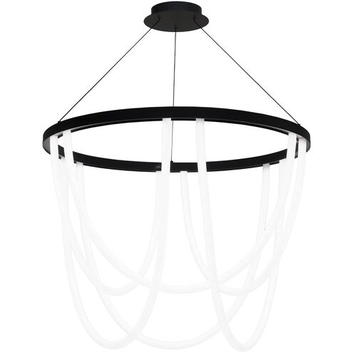 Margarite LED 36 inch Black Chandelier Ceiling Light, dweLED