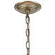 Shaftsbury Square 3 Light 14 inch Antique Silver with White Pendant Ceiling Light