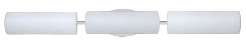 Baaz 3 Light 37 inch Chrome Vanity Wall Light in Halogen