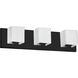 Verona 3 Light 19 inch Matte Black Vanity Light Wall Light