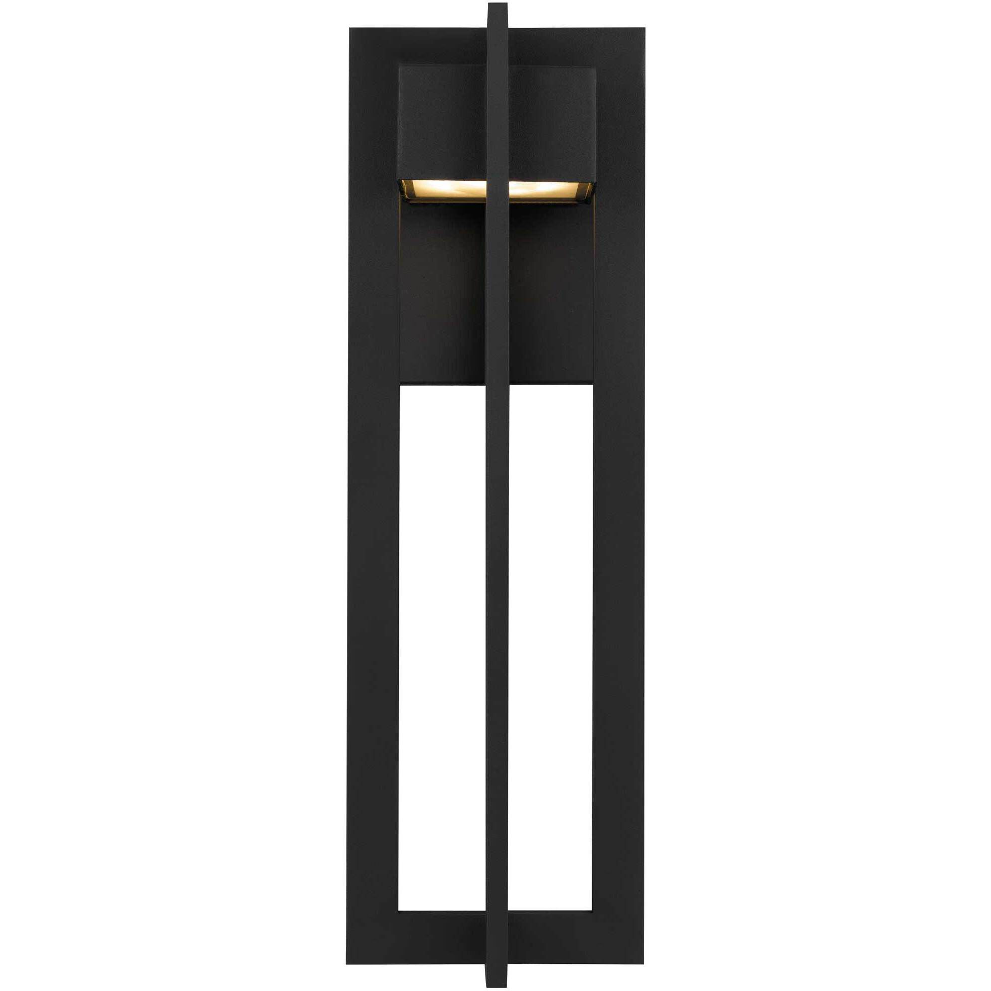4 Bar LED 18 inch Sand Black Outdoor Wall Sconce