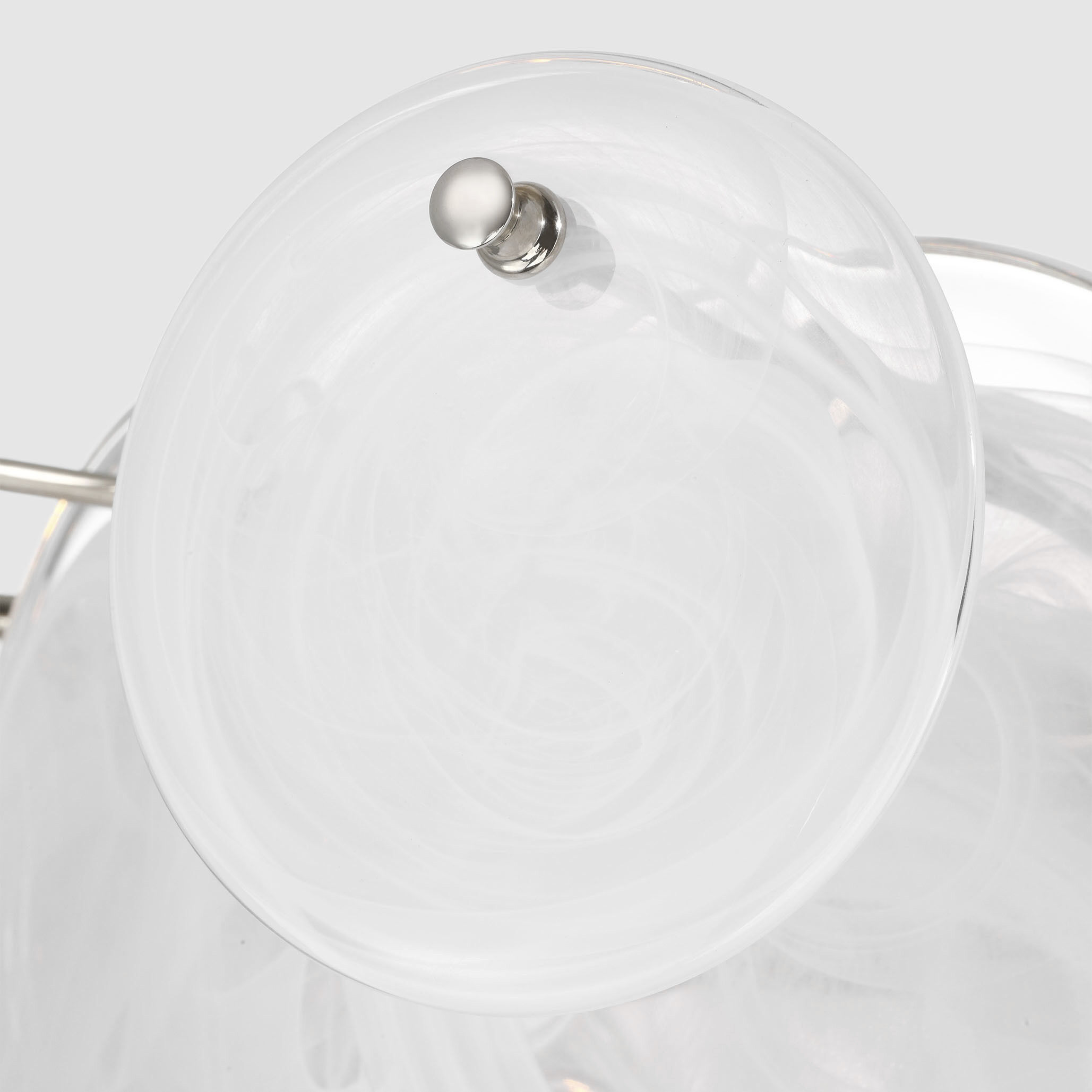 AERIN Loire LED 34 inch Polished Nickel Flush Mount Ceiling Light, Grande