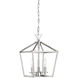 Townsend 3 Light 10 inch Polished Nickel Pendant Ceiling Light, Essentials