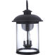 O'Fallon 3 Light 22 inch Dark Bronze Gilded Outdoor Wall Lantern