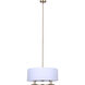 Bonnie 3 Light 24 inch Gold Chandelier Ceiling Light