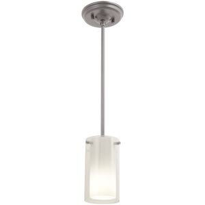 Essex 1 Light 4 inch Buffed Nickel Mini-pendant Ceiling Light in Half Opal Glass