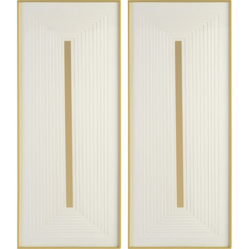 Golden Gold Wall Art, Set of 2