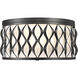 Harden 4 Light 16.25 inch Matte Black Flush mount Ceiling Light
