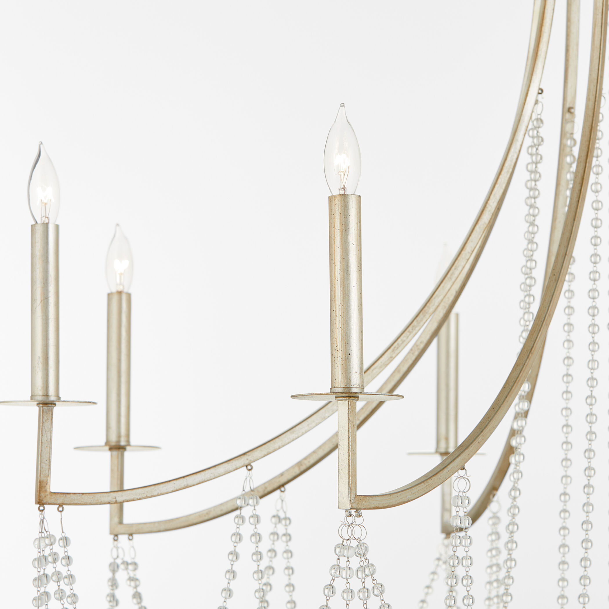 Malin 8 Light 40 inch Antique Silver Chandelier Ceiling Light