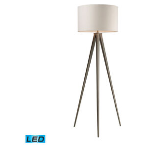 Elma 61 inch 9.50 watt Satin Nickel Floor Lamp Portable Light